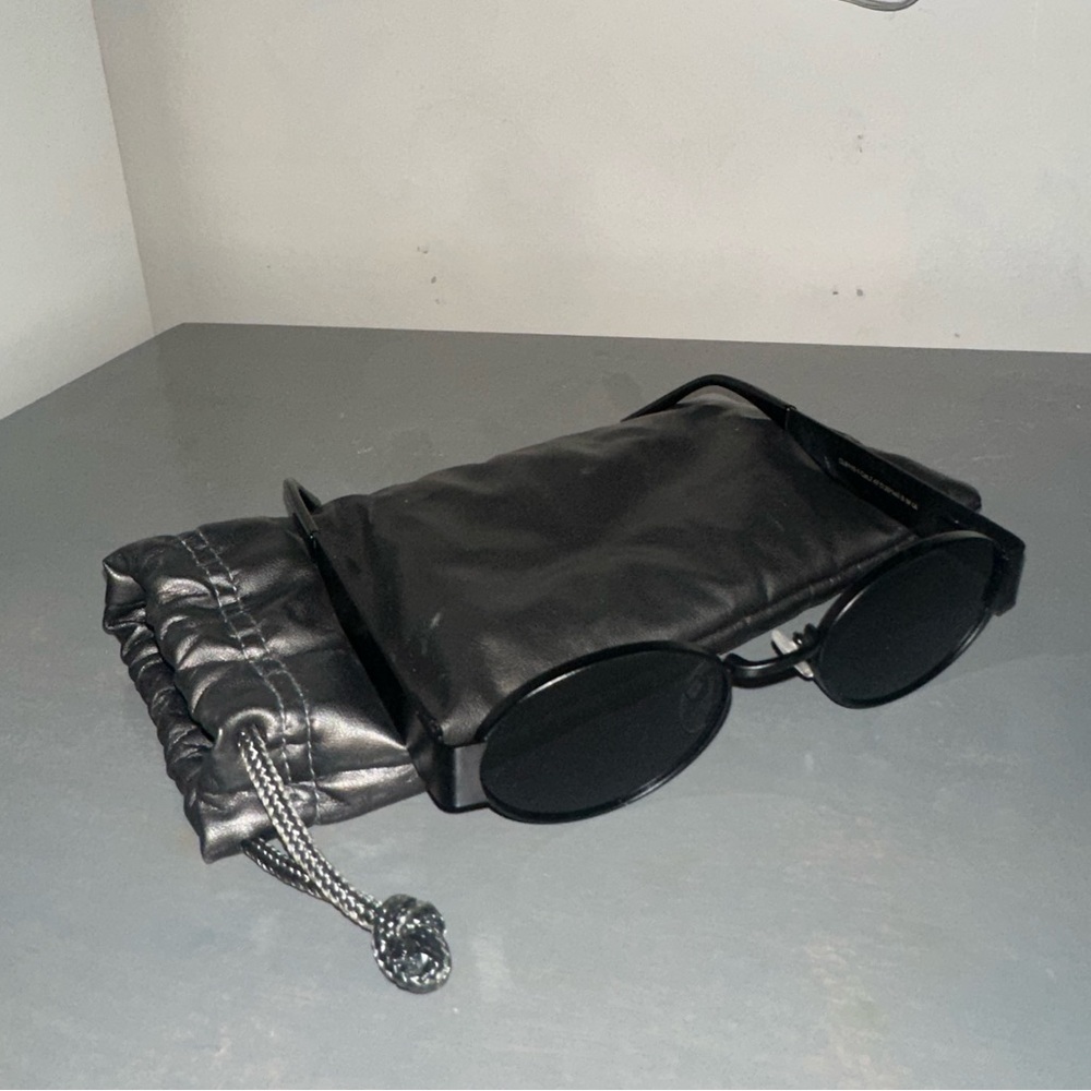 Black Round Sunglasses Carolina Lemke X Kim Kardashian West
